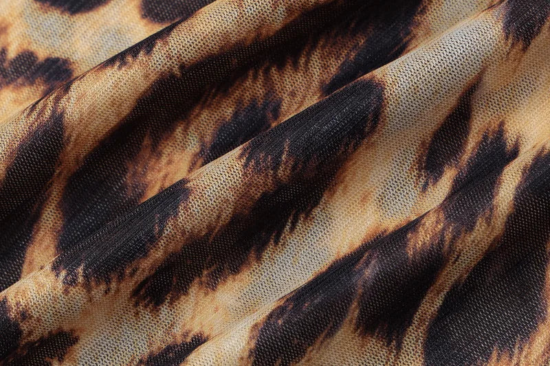 LEOPARD PRINT LONG SKIRT