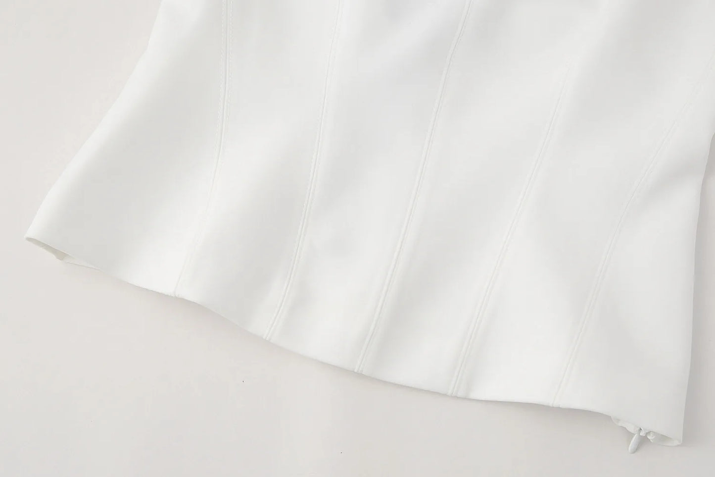 WOVEN HALTER-NECK TOP