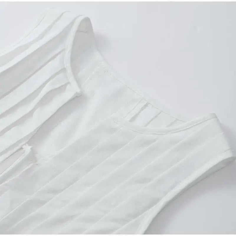 WOVEN TIE TOP AND SKIRT CO-ORD