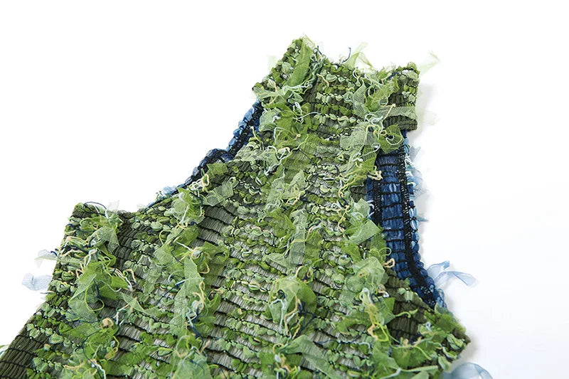 HALTER-NECK MIDI DRESS