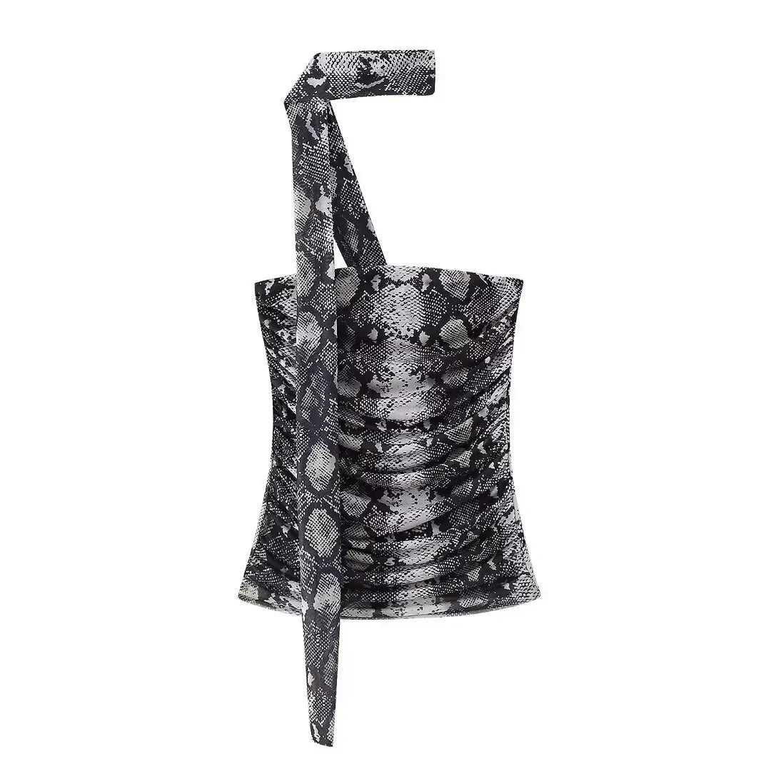 TULLE PRINT TOP