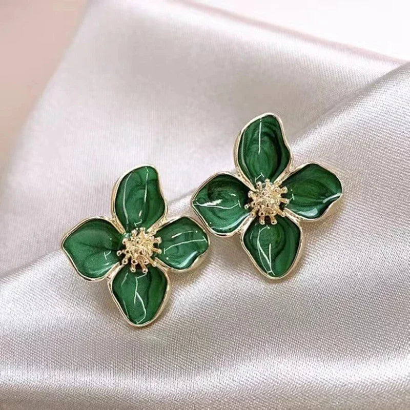 GLAZED FLOWER EARRINGS
