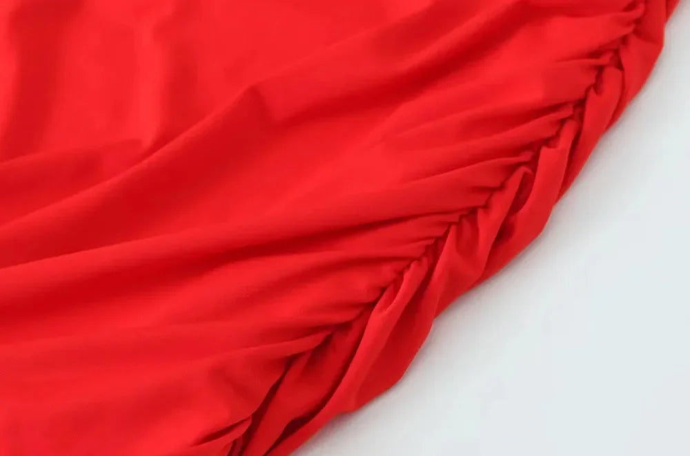 RUSHED BODYCON DRESS