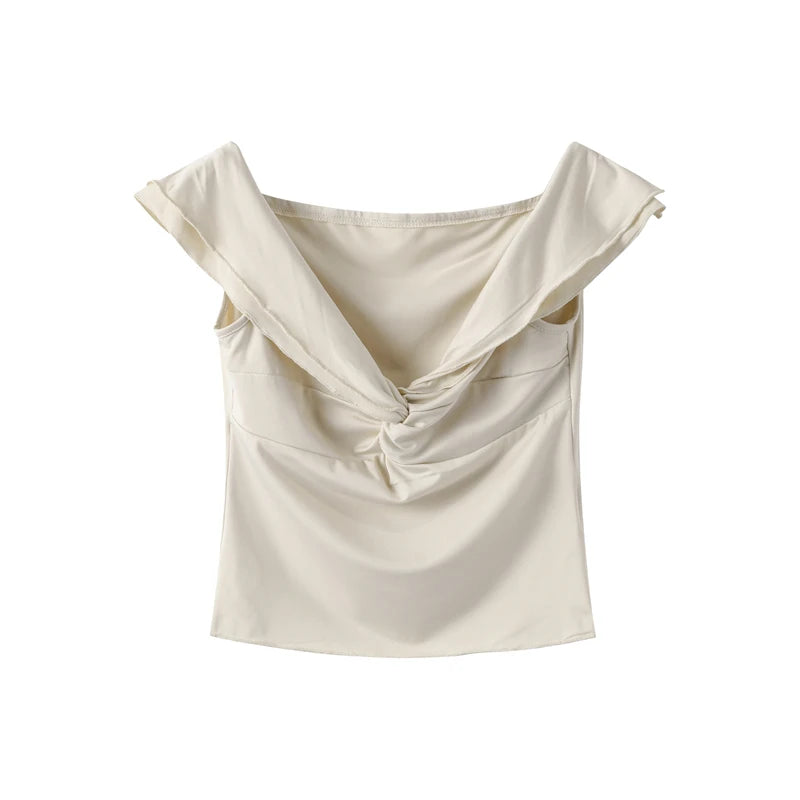 OFF-THE-SHOULDER RUFFLE TOP