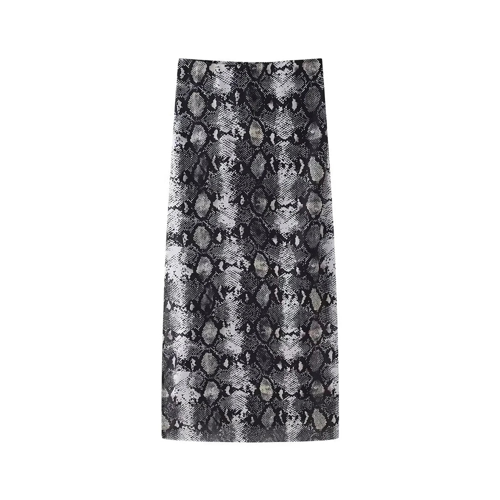 TULLE PRINT SKIRT